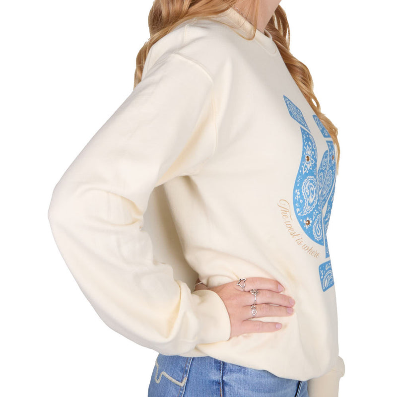Summer Tees Women's Double Horseshoe Sweatshirt