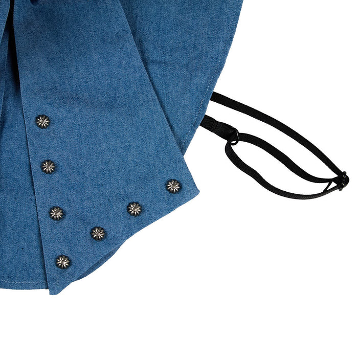 Summer Tees Denim Bow Collar