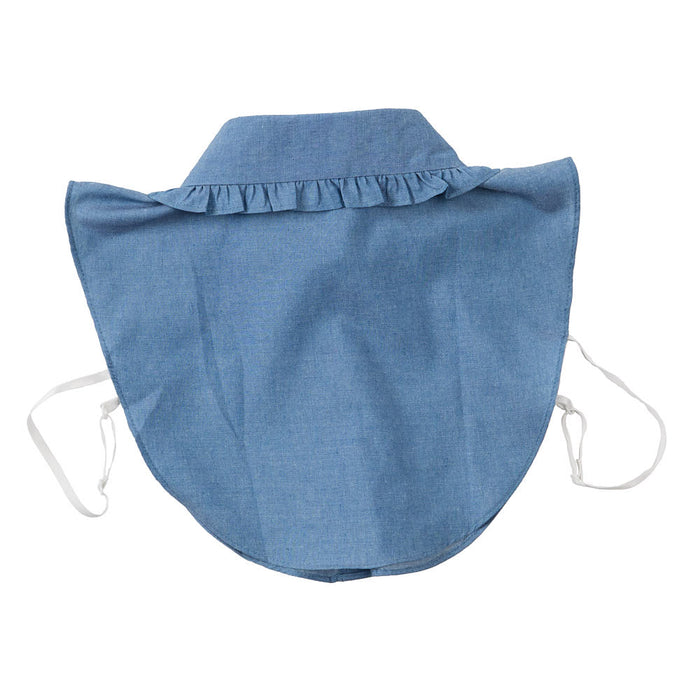 Summer Tees Denim Ruffle Collar