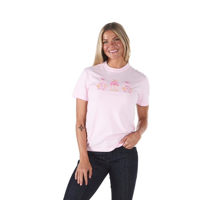 Summer Tees Women's Light Pink Fancy Pants Tee Shirt