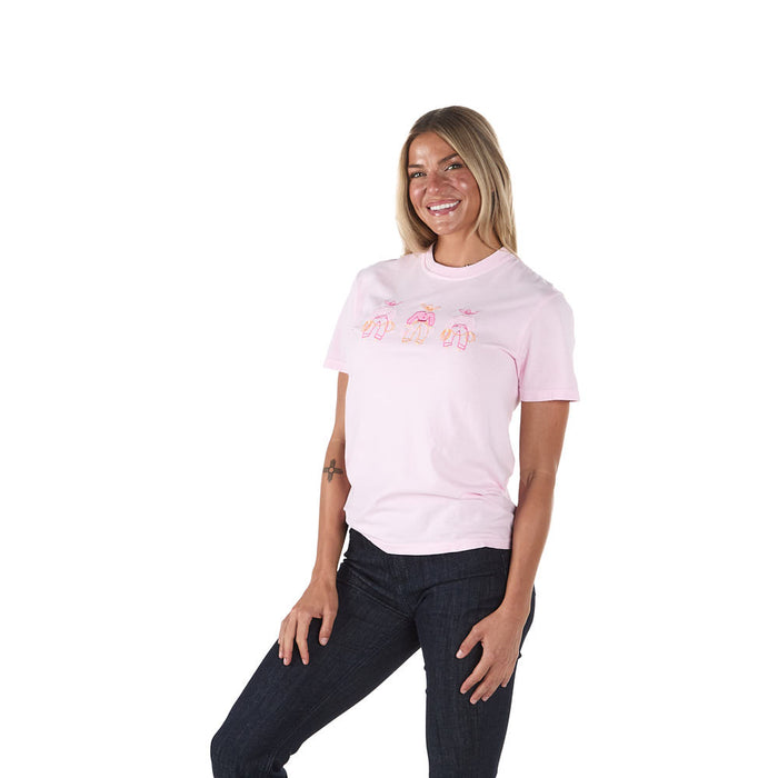 Summer Tees Women's Light Pink Fancy Pants Tee Shirt