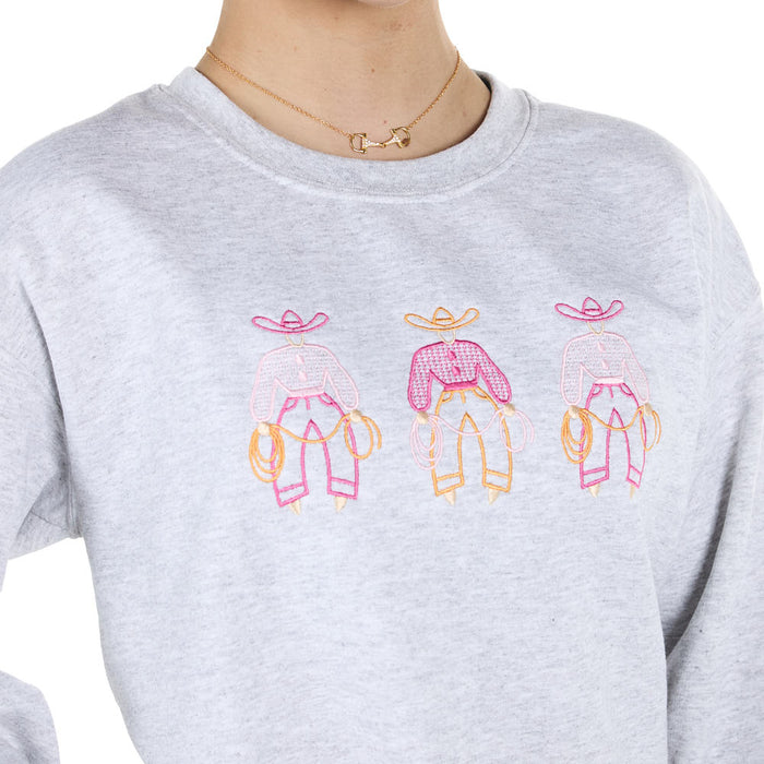 Summer Tees Ash Fancy Pants Sweatshirt