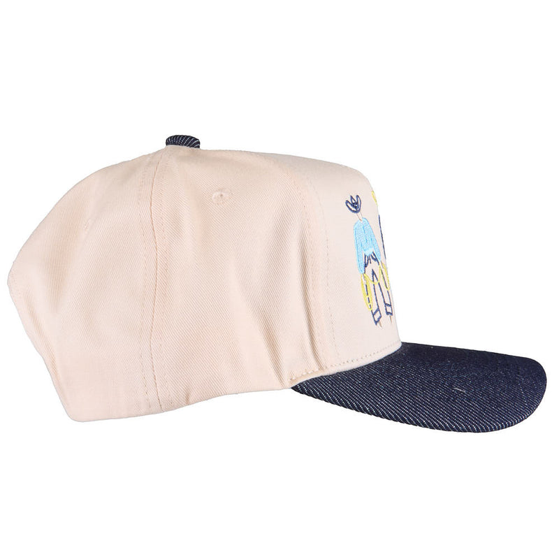 Summer Tees Denim & Natural Fancy Pants Cap