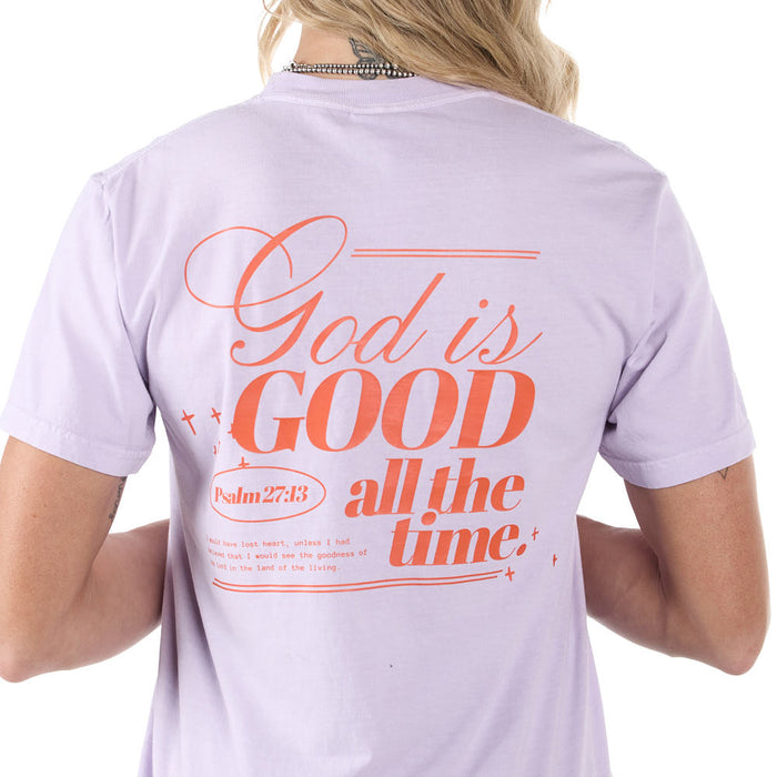 Summer Tees Orchid God Is Good Tee Shirt