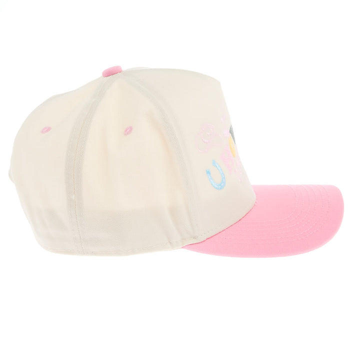 Summer Tees Womens Pink/Natural Howdy Cowboy Cap