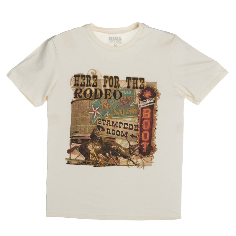 Summer Tees Womens Here For The Rodeo Tee