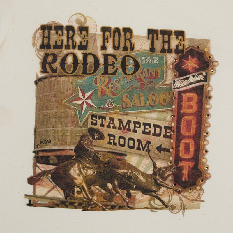 Summer Tees Womens Here For The Rodeo Tee