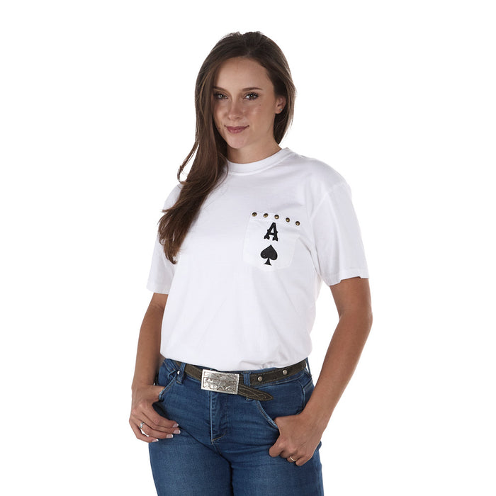 Summer Tees Women's How Lucky Are We White Tee Shirt