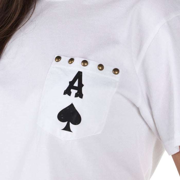 Summer Tees Women's How Lucky Are We White Tee Shirt