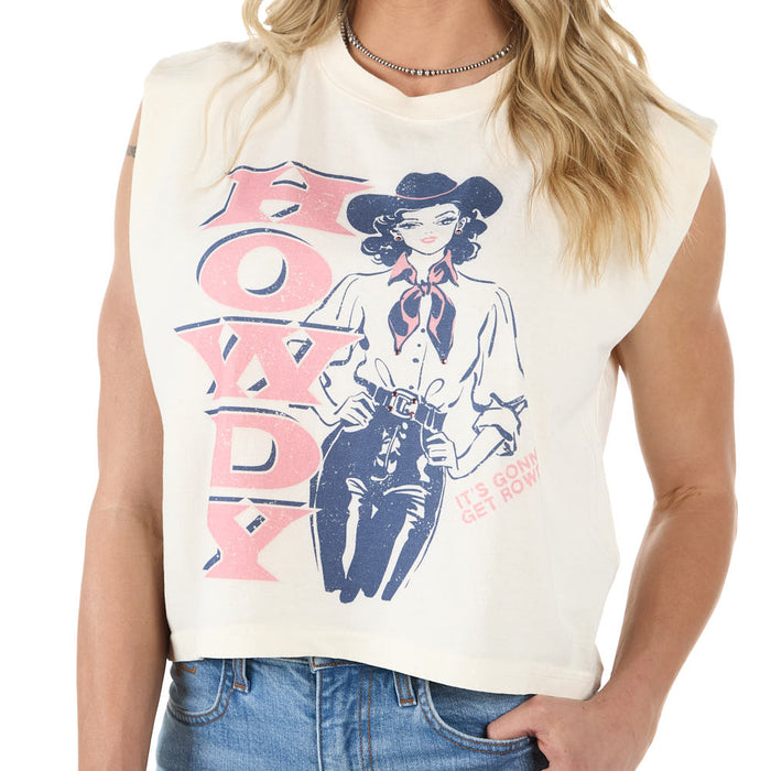 Summer Tees Stone Howdy Muscle Tank
