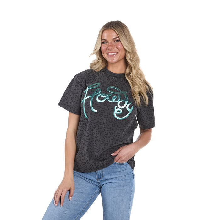 Summer Tees Leopard Howdy Tee Shirt
