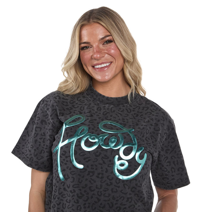 Summer Tees Leopard Howdy Tee Shirt