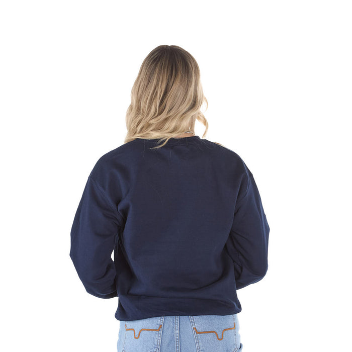Summer Tees Navy Jesus Loves A Cowgirl Sweatshirt