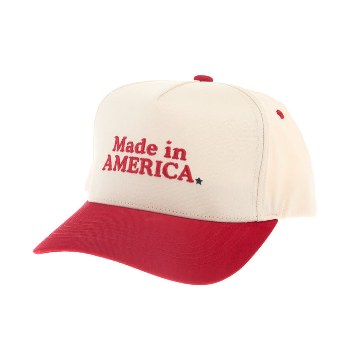 Summer Tees Women's Red Bill Made In America Cap