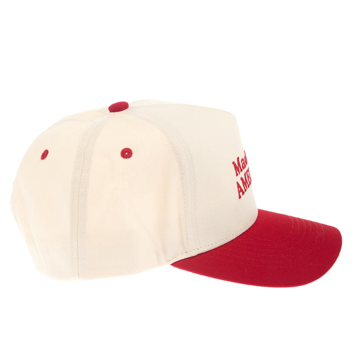 Summer Tees Women's Red Bill Made In America Cap
