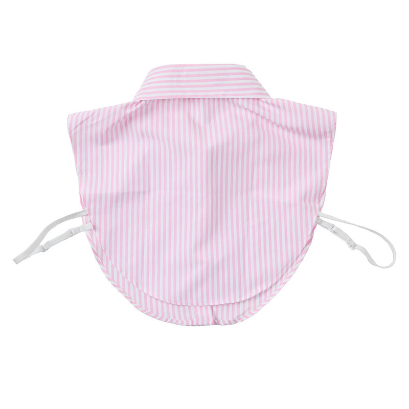 Summer Tees Pink & White Striped Collar