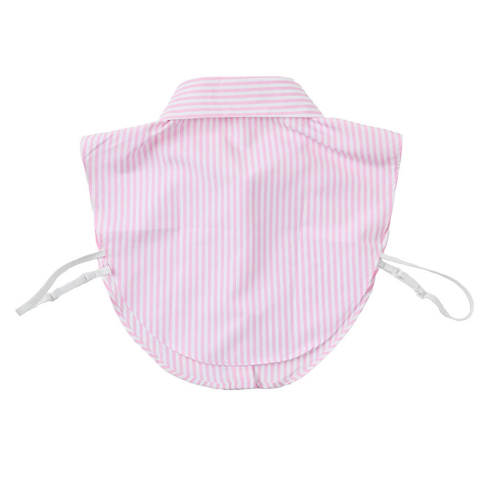 Summer Tees Pink & White Striped Collar