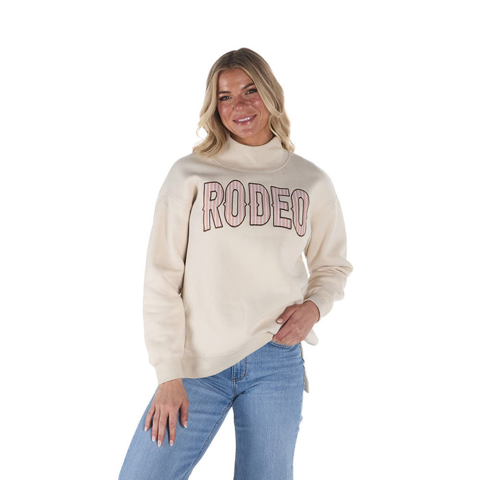 Summer Tees Khaki Rodeo Embroidered Top