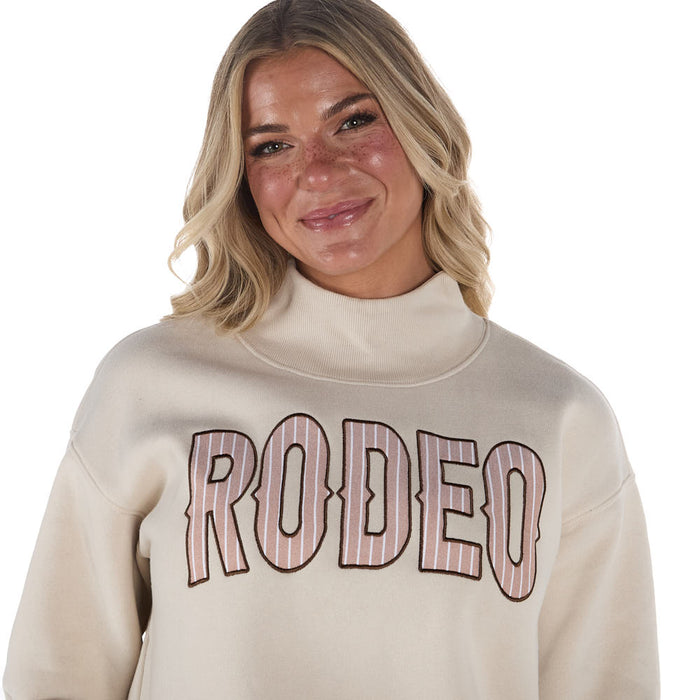 Summer Tees Khaki Rodeo Embroidered Top