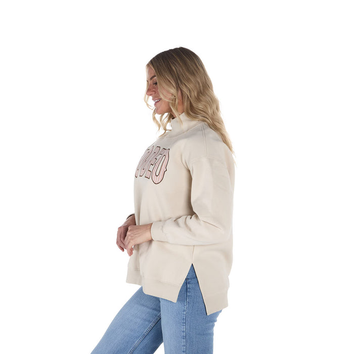 Summer Tees Khaki Rodeo Embroidered Top