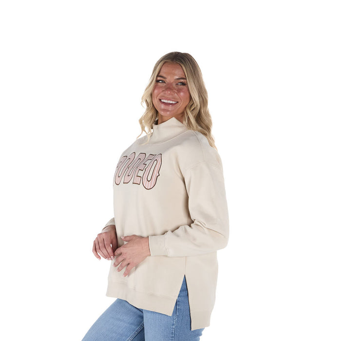 Summer Tees Khaki Rodeo Embroidered Top