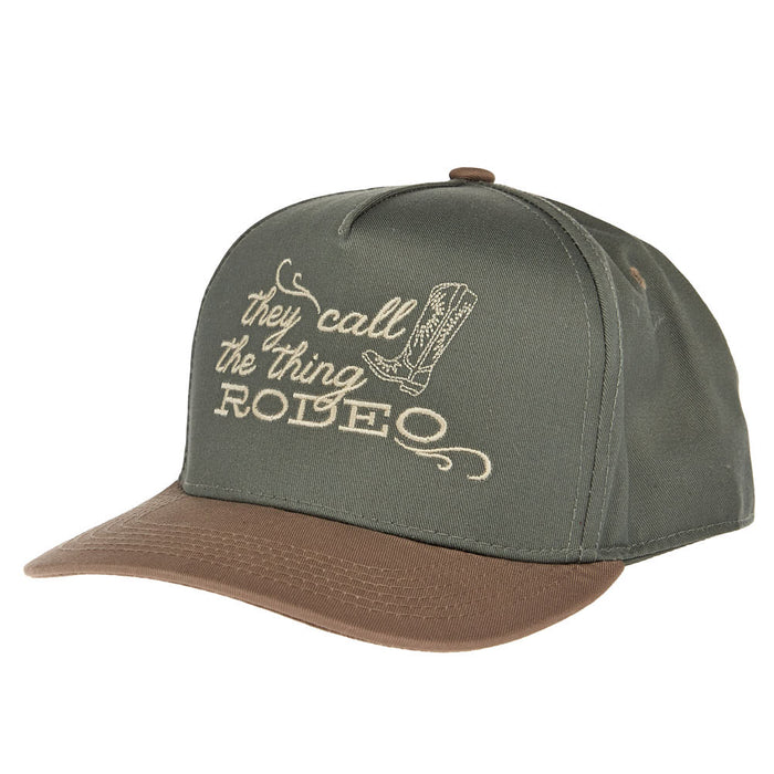 Summer Tees They Call This Thing A Rodeo Green & Khaki Cap