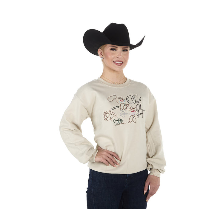 Summer Tees Sand Oh Shoot Embroidered Sweatshirt