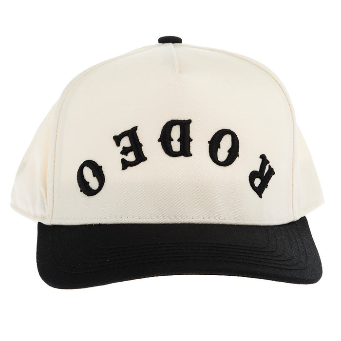 Summer Tees Womens Upside Down Rodeo Black/Natural Cap