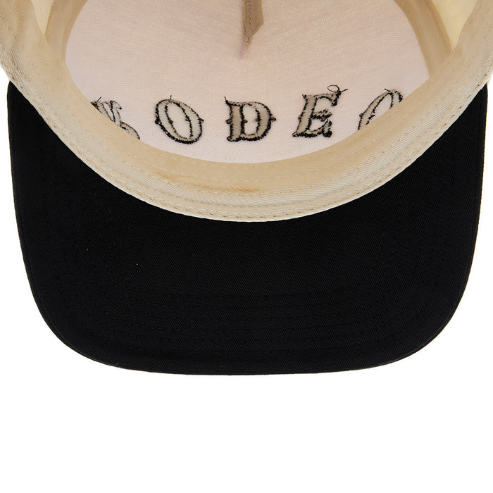 Summer Tees Womens Upside Down Rodeo Black/Natural Cap