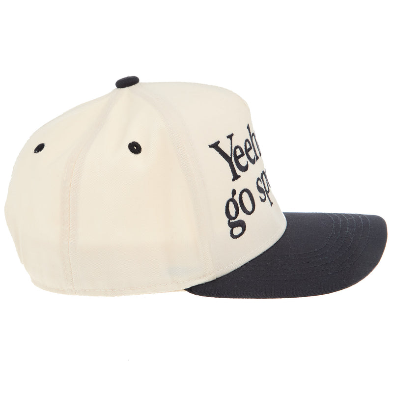 Summer Tees Yeehaw Go Sports Natural/Black Cap