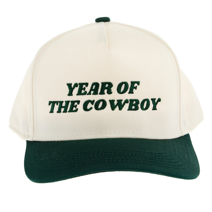 Summer Tees Womens Year Of The Cowboy Dark Green/Natural Cap