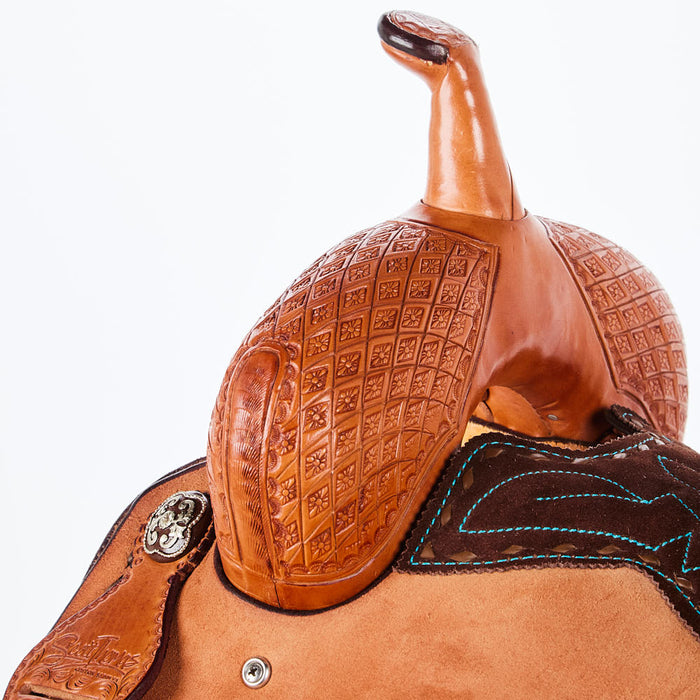Scott Thomas Custom Saddles 14inch 1/8 Geo Diamond Spine Relief Barrel Saddle