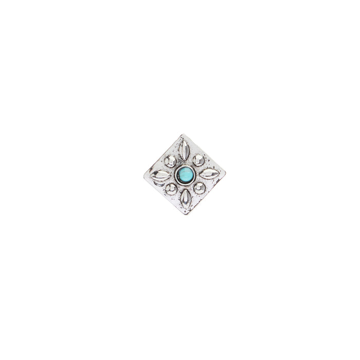 Wild Junkie Square Turquoise Concho Studs