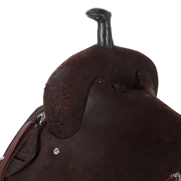Scott Thomas Custom Saddles 16in Chocolate Roughout Ranch Cutting Saddle