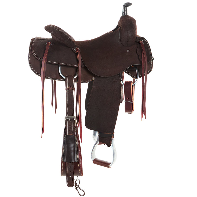 Scott Thomas Custom Saddles 16in Chocolate Roughout Ranch Cutting Saddle