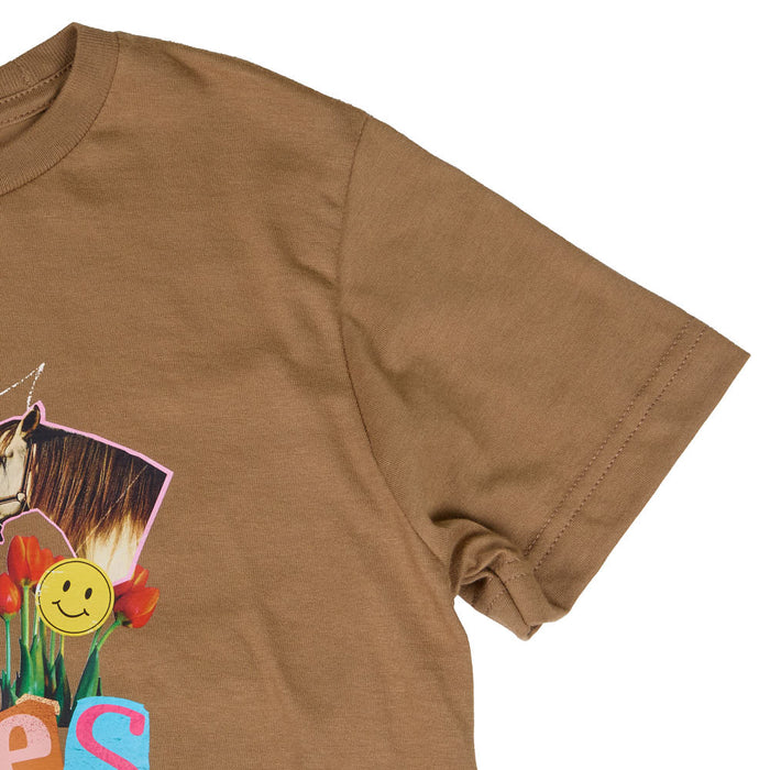 Summer Tees Girl's Brown Hold Your Horses Tee Shirt