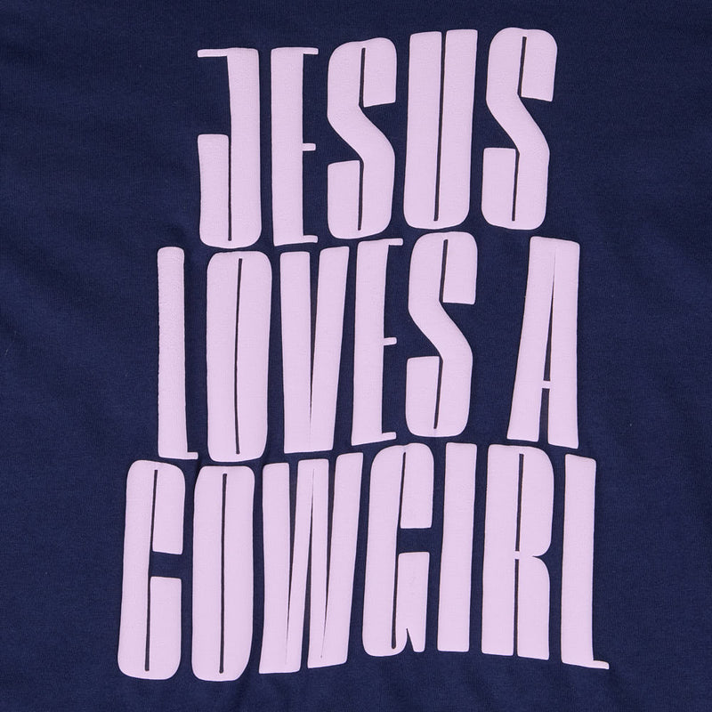 Summer Tees Girl's Jesus Loves A Cowgirl Tee Shirt