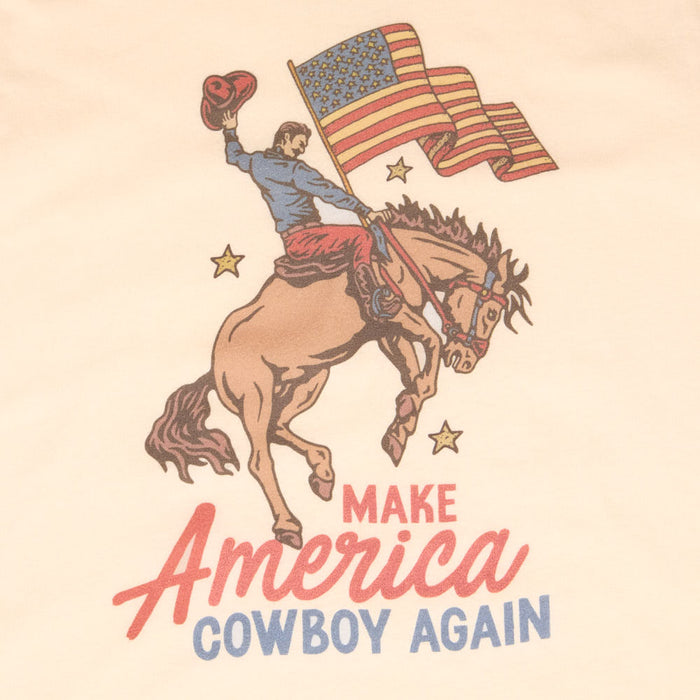 Summer Tees Girl's Make America Cowboy Again Tee Shirt
