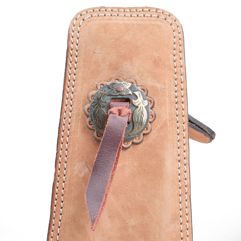 NRS Leather Slanted Stirrups with Conchos