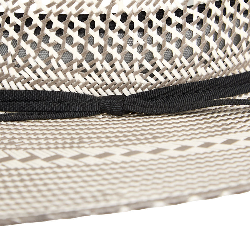 Rodeo King Stormy Taupe and Natural 4 1/4in Brim Straw Hat