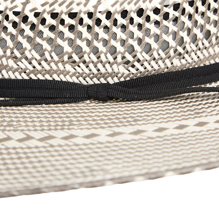Rodeo King Stormy Taupe and Natural 4 1/4in Brim Straw Hat