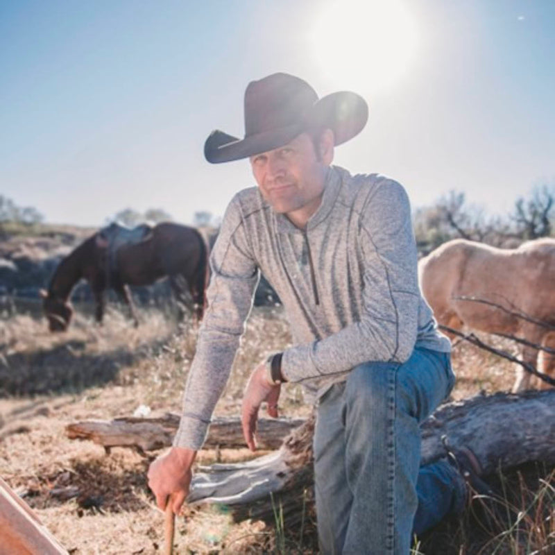 STS Ranchwear Mens Grey Quarter Zip