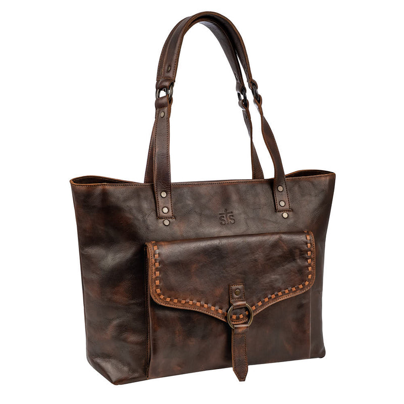STS Ranchwear Bandera Chocolate Carry All Tote