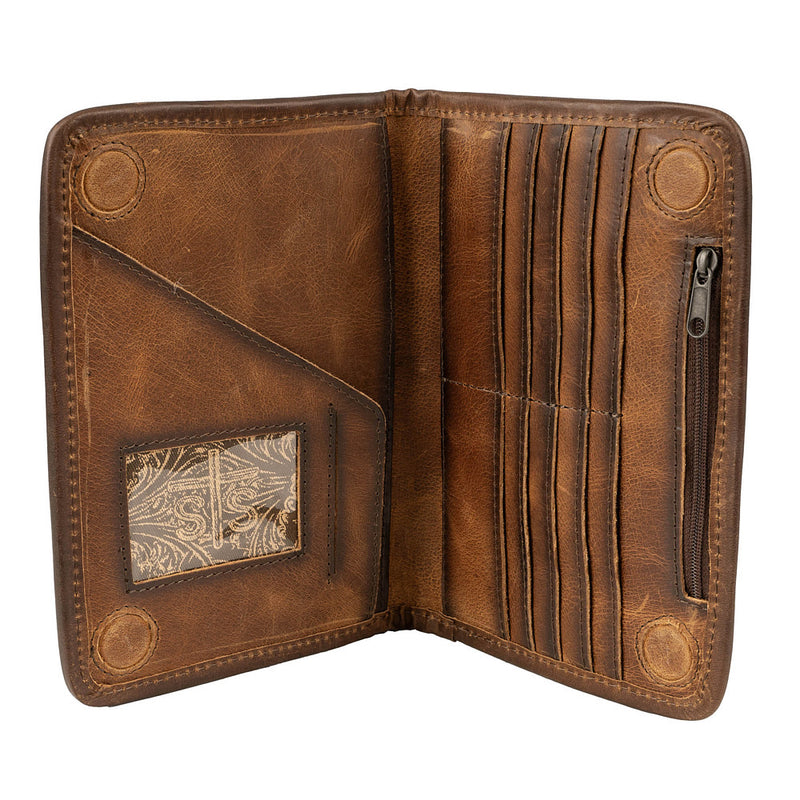 Sts Ranchwear Vaquero Concho Magnet Wallet Cowhide