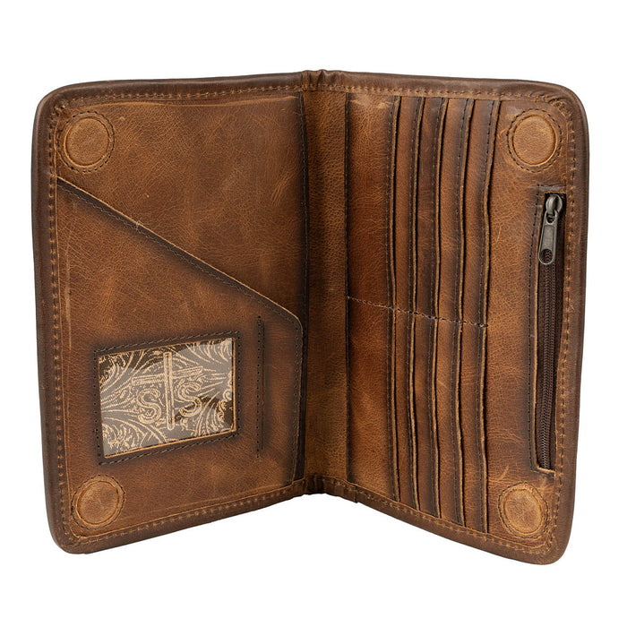 Sts Ranchwear Vaquero Concho Magnet Wallet Cowhide