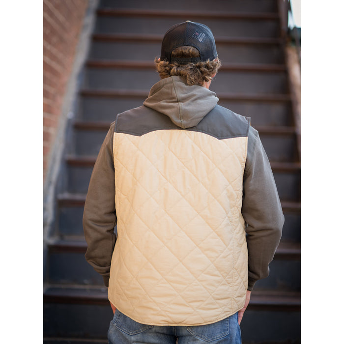 STS Ranchwear Men's Khaki Pagosa Vest