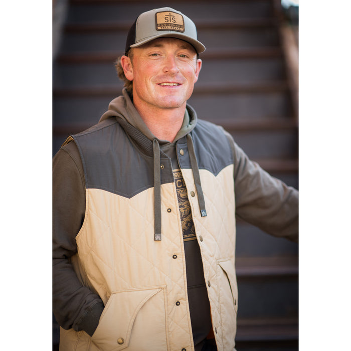 STS Ranchwear Men's Khaki Pagosa Vest