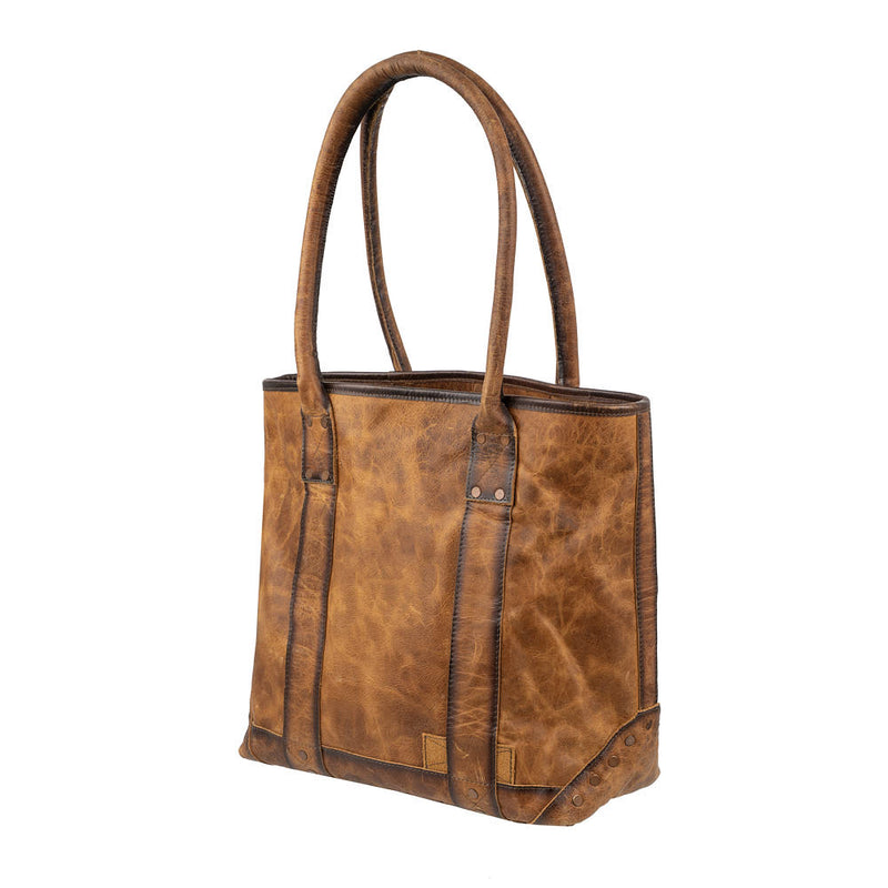 STS Ranchwear Guadalupe Cowhide Palomino Tote