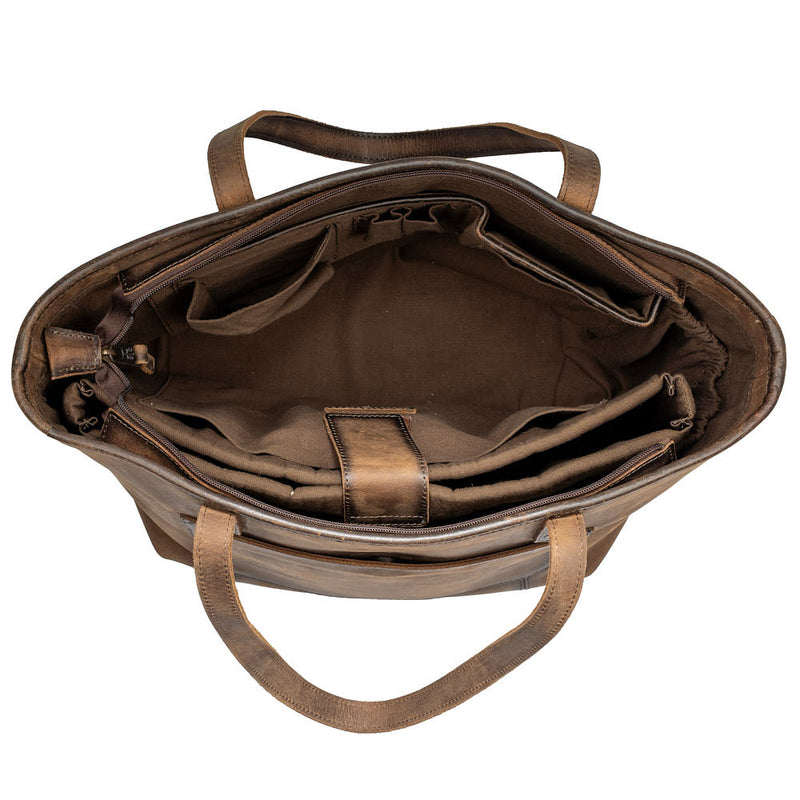 STS Ranchwear Cowhide Laptop Tote
