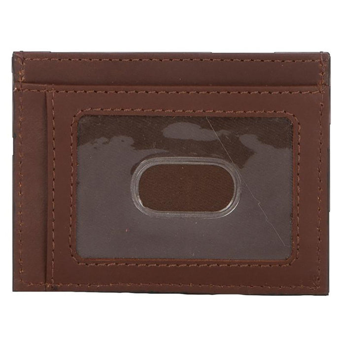 STS Ranch Wear Men's Chocolate Canvas Card Wallet